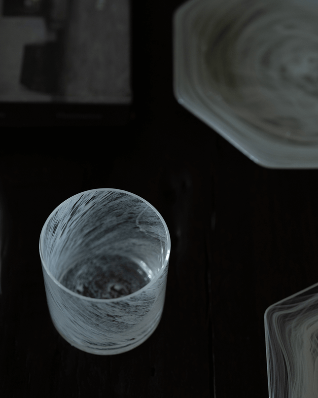 Japan Handmade Crystal Glass Smoke Glass Set