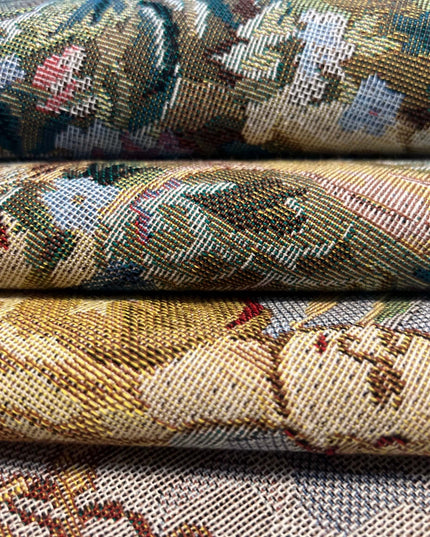 Antique Tapestry - Handwoven Castle Garden Wall Hanging