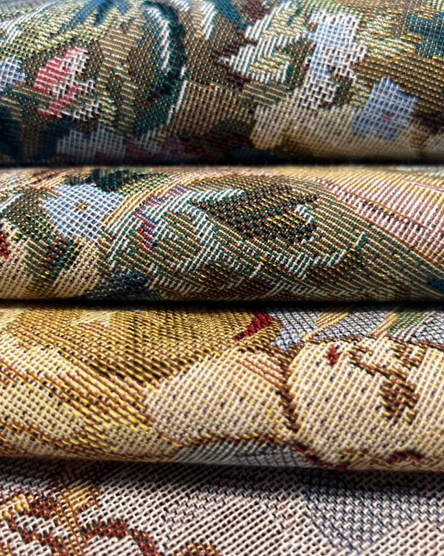 Antique Tapestry - Handwoven Castle Garden Wall Hanging