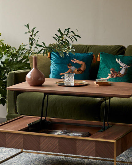 Trapeze Artist - Velvet Fringe Cushion Cover