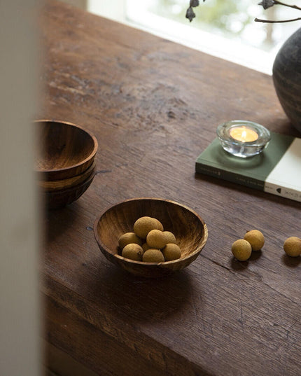 Teak Wood Handmade Bowl