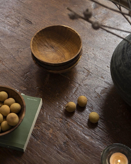 Teak Wood Handmade Bowl