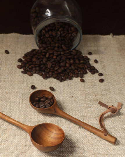 Teak Ebony Handmade Coffee Spoon Set *4