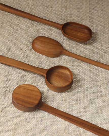 Teak Ebony Handmade Coffee Spoon Set *4