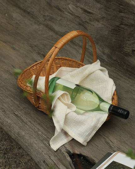 Shell Plants Hand Woven Gardening Camping Basket