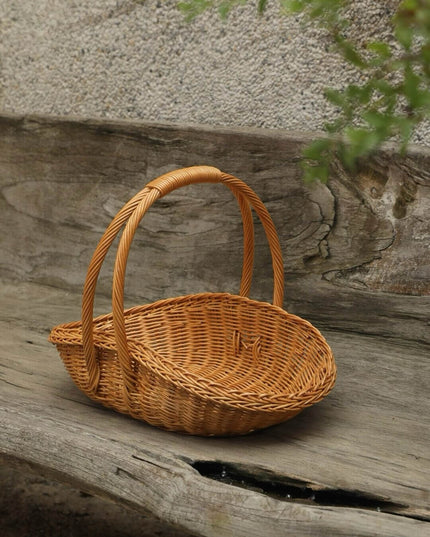 Shell Plants Hand Woven Gardening Camping Basket