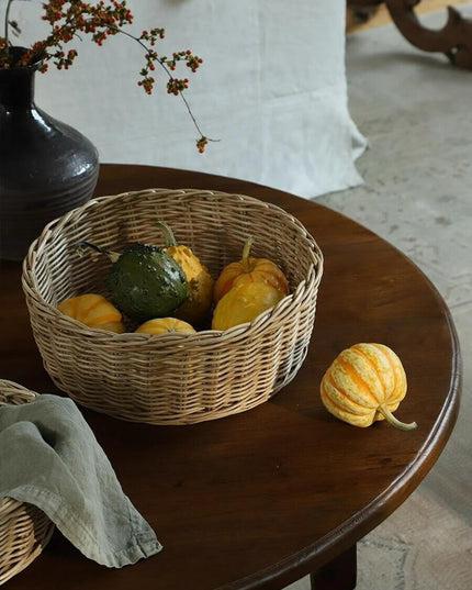 Natural Plant Rattan Storage Basket Round Basket