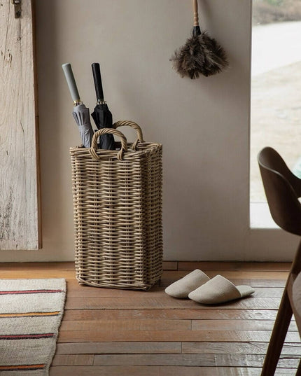Rattan Umbrella Storage Woven Basket