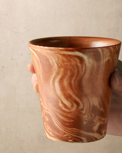 Hand Painted Ceramic Latte Mug Set