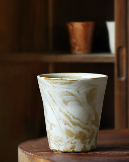 Hand Painted Ceramic Latte Mug Set