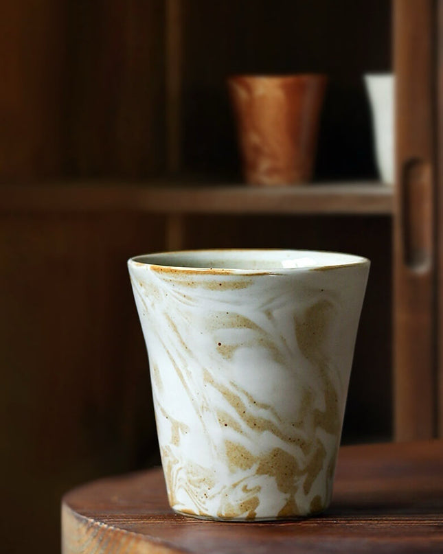 Hand Painted Ceramic Latte Mug Set
