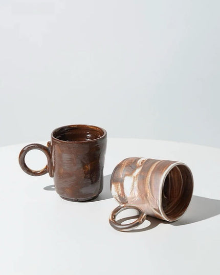 Ceramic Vintage Hand Painted Coffee Mug Sets