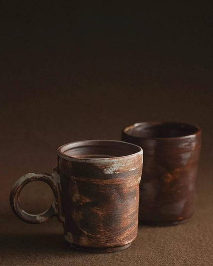 Ceramic Vintage Hand Painted Coffee Mug Sets