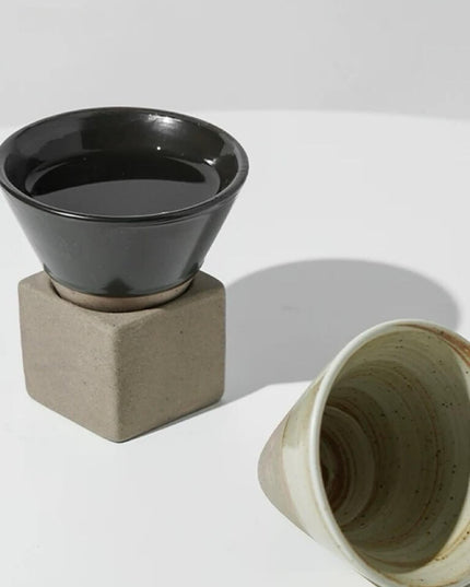Hourglass Waist Ceramic Latte Mug
