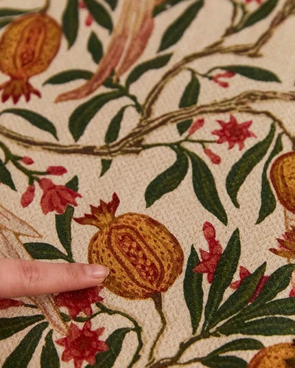 Retro Pomegranate Parrot Table Runner - Morris Painting