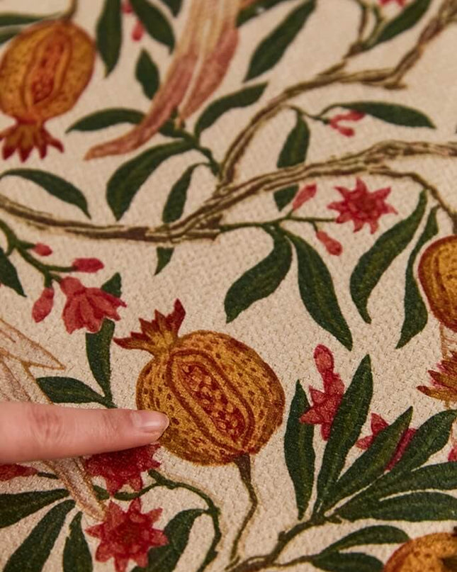 Retro Pomegranate Parrot Table Runner - Morris Painting