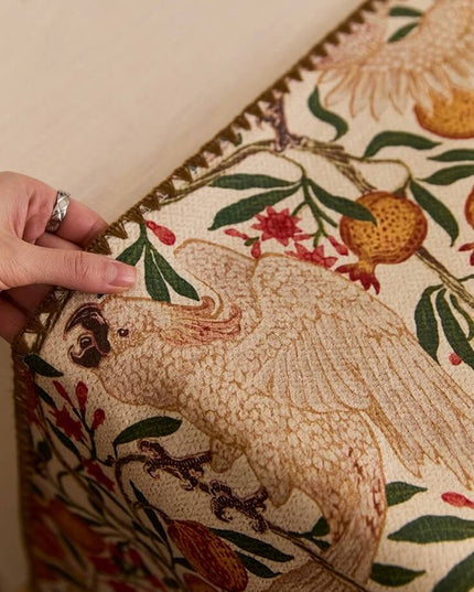 Retro Pomegranate Parrot Table Runner - Morris Painting