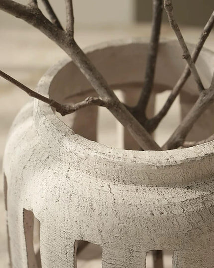Wabi-sabi Openwork Art Ceramic Vase