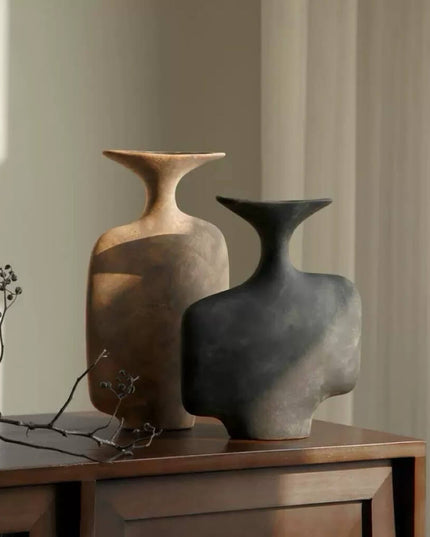 Wabi-sabi Ceramic Art Vase