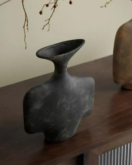 Wabi-sabi Ceramic Art Vase