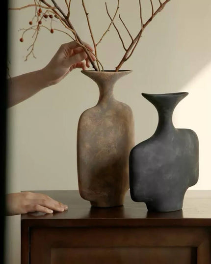 Wabi-sabi Ceramic Art Vase