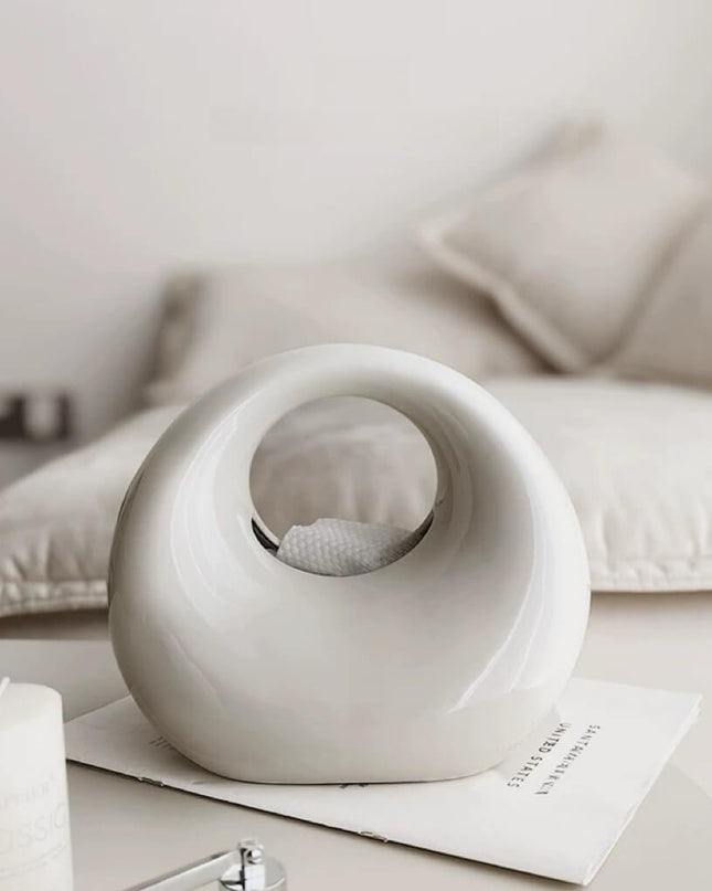 Handbag Ceramic Tissue Holder