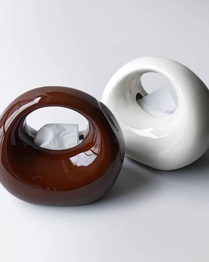 Handbag Ceramic Tissue Holder