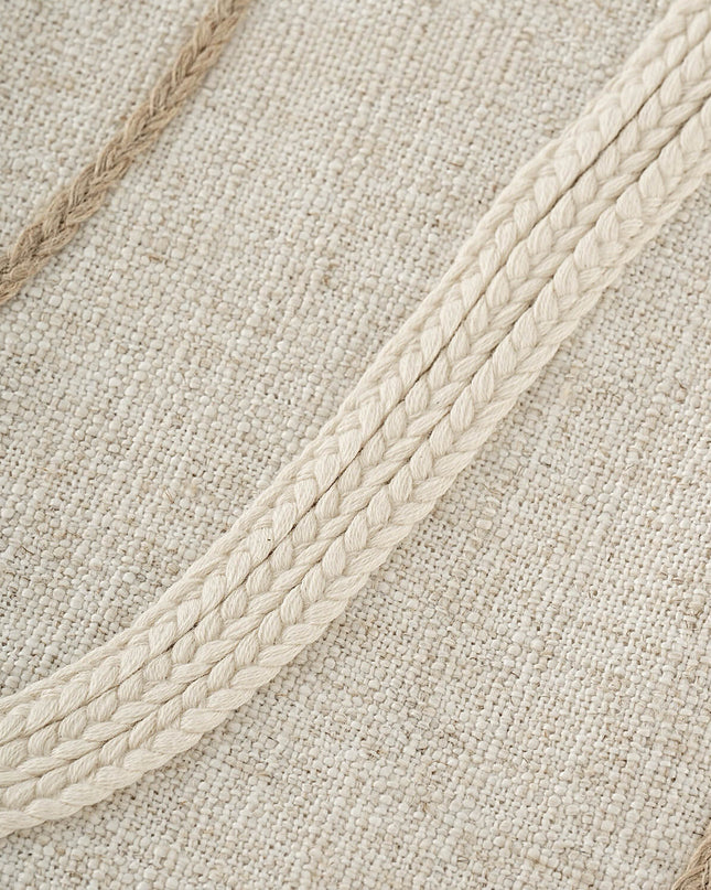 Natural Breathable Linen Hemp Rope Fringe Cushion Cover