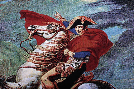 Jacques-Louis David Napoleon Crossing Belgian Jacquard Wall Tapestry