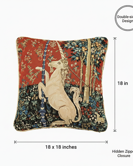 Unicorn Pillow Cover Annotated