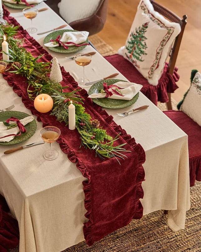 Lucky Scarlet Table Runner