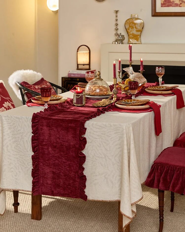 Lucky Scarlet Table Runner