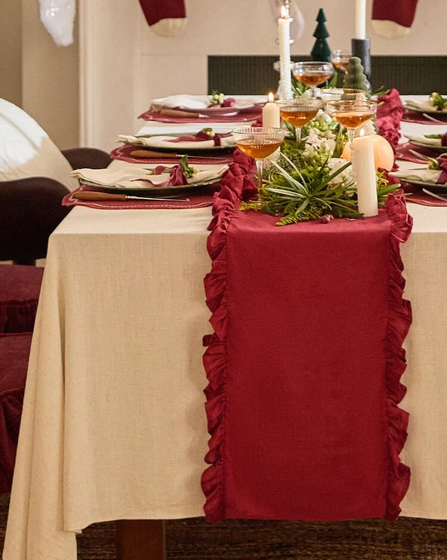 Lucky Scarlet Table Runner