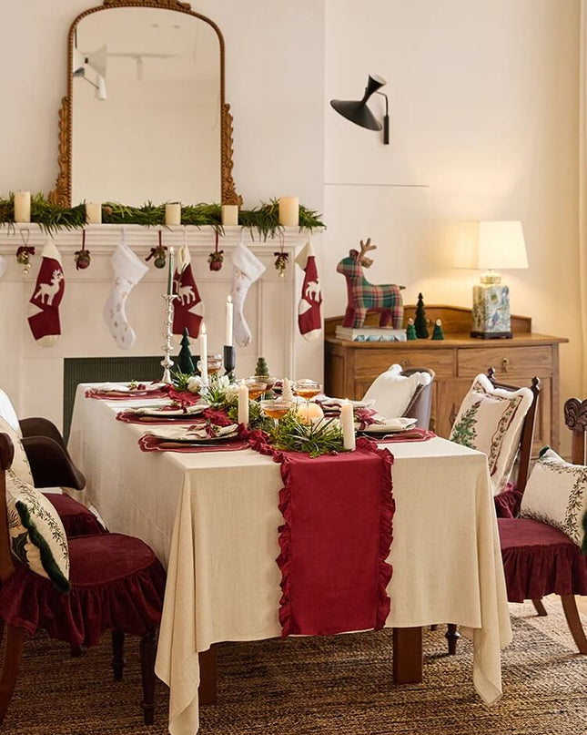Lucky Scarlet Table Runner