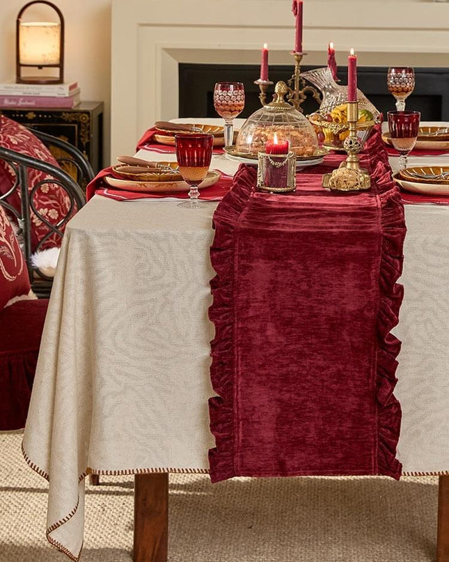 Lucky Scarlet Table Runner