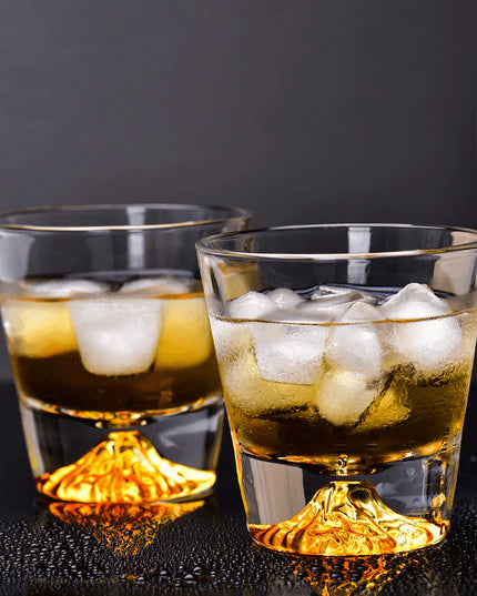 Edo Kiriko Mount Fuji Whisky Glass Set