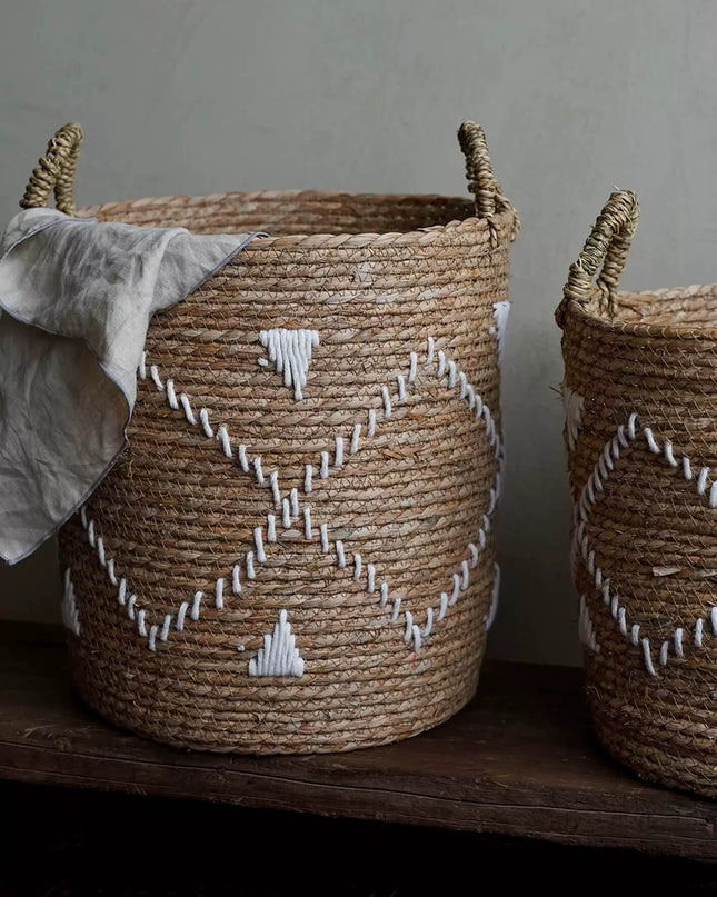 Eco-friendly Hand Woven Grass Storage