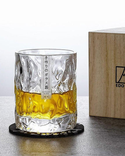 Edo Kirik "Glacier" Whisky Glasses – Pristine Landscape in Crystal