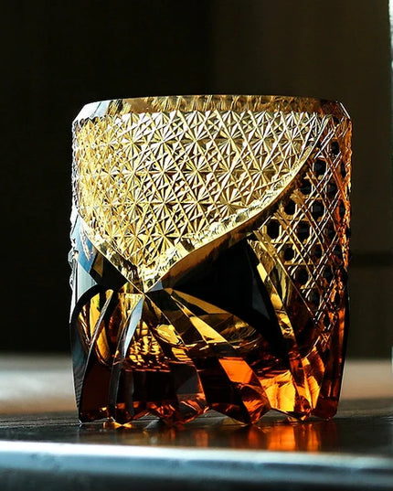 Edo Kiriko Dark Knight Whisky Glass – Symbol of Strength & Grace