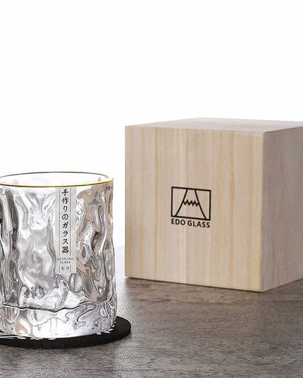 Edo Kirik "Glacier" Whisky Glasses – Pristine Landscape in Crystal
