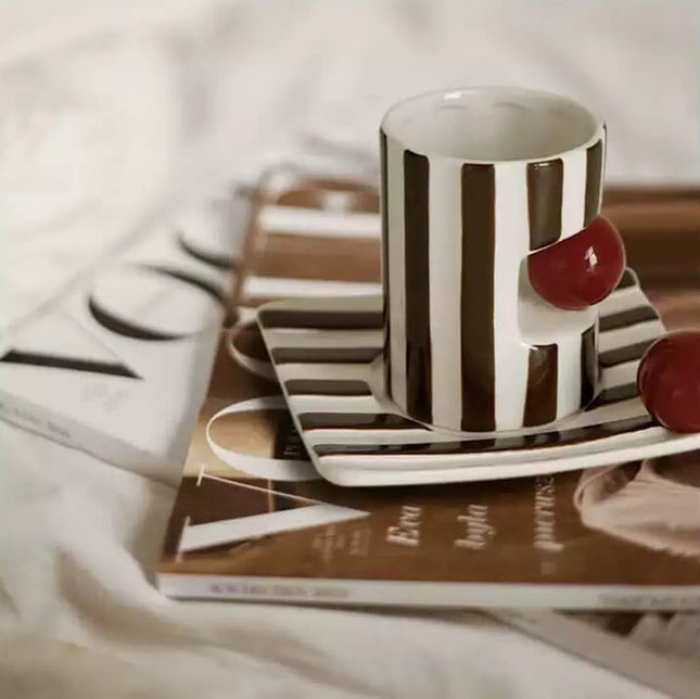 Circus Stripes Ceramic Coffee Mug