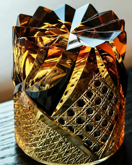 Edo Kiriko Dark Knight Whisky Glass – Symbol of Strength & Grace