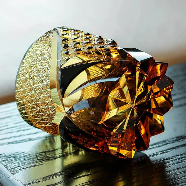 Edo Kiriko Dark Knight Whisky Glass – Symbol of Strength & Grace