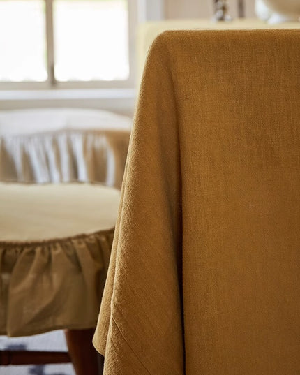 Turmeric Linen Tablecloth