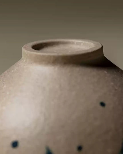 Japanese Hand-Painted Ceramic Butterfly Espresso & Tea Cup