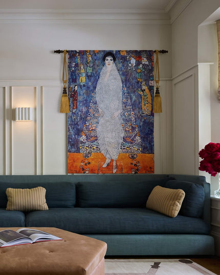 Portrait of Baroness Elisabeth Bachofen-Echt - Gustav Klimt Large Tapestry