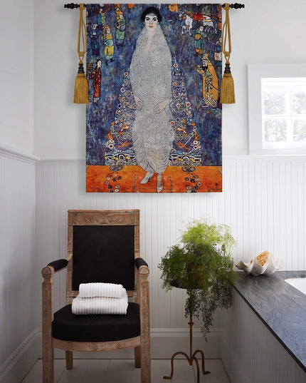 Portrait of Baroness Elisabeth Bachofen-Echt - Gustav Klimt Large Tapestry