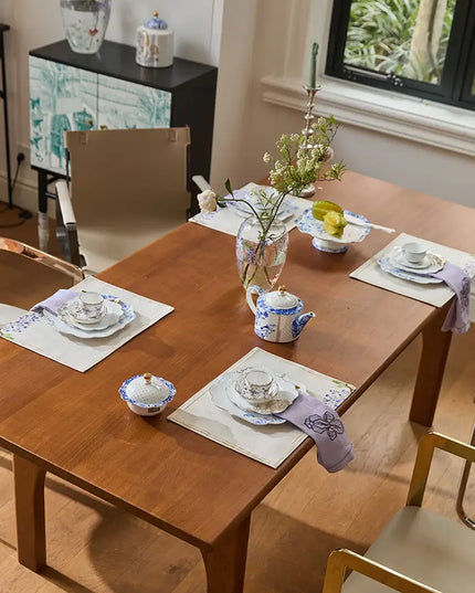 Purple Floral Cashmere Placemat Set