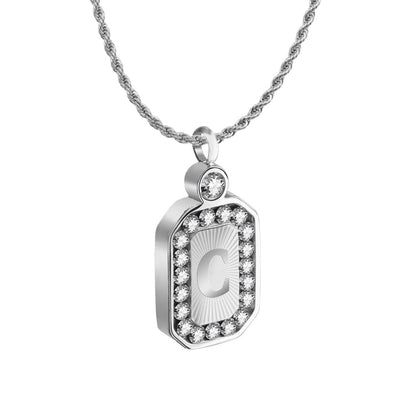 Alphabet Hip Hop Men's Moissanite Necklace