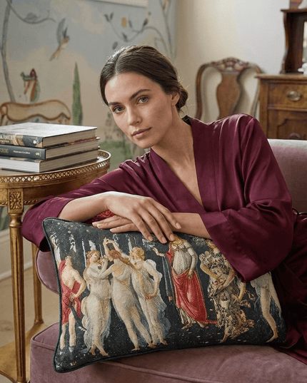 Sandro Botticelli - Primavera Spring - 15th century Tapestry Cushion